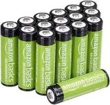Amazon Basics AA Rechargeable Batteries 16-Pack