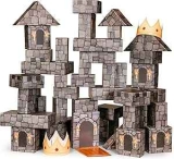 National Geographic 45-Piece Jumbo Cardboard Building Blocks