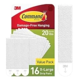 Command 20-lb. XL Picture Hanging Strip 16-Pair Pack