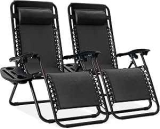Best Choice Products Set of 2 Zero Gravity Chairs w/ Pillows & Cup Holder Trays