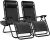Best Choice Products Set of 2 Zero Gravity Chairs w/ Pillows & Cup Holder Trays