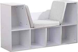 KidKraft Wooden Bookcase with Reading Nook w/ Cushion