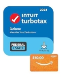 Intuit TurboTax Deluxe 2024 Federal & State Tax Software