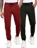 Coofandy Mens Jogger Sweatpants with Zipper Pockets