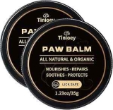 Tinioey All-Natural Lick Safe Dog Paw Balm 2-Pack