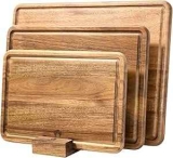 Acacia Wood Cutting Board 3-Pack