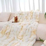 Tie Dye Cozy Bubble Fleece Blanket