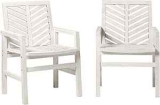 Walker Edison 2-Piece Acacia Patio Chair Set