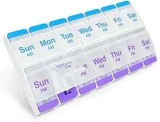 Ezy Dose 7-Day AM/PM Push-Button Pill Organizer