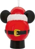 Hallmark Disney Mickey Mouse Icon Santa Hat Ornament w/ Light