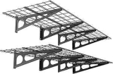 Fleximounts 2×6-Foot Floating Garage Wall Shelf 2-Pack