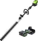 Greenworks 82V 24″ Brushless Cordless Short Pole Hedge Trimmer