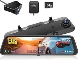 Wolfbox G850 12″ 4K Mirror Dash Cam