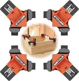 Wetols Adjustable Spring-Loaded Woodworking Corner Clamp 4-Piece