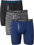 Hanes Men’s Total Support Pouch Boxer Briefs 3-Pack