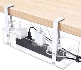 Omoton Acrylic Under Desk Cable Management Tray