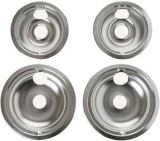 GE 6″ and 8″ Drip Pan Set of 4