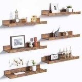 upsimples Set of 6 Floating Shelves