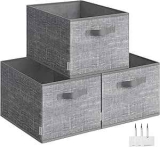 Songmics 7.7-Gallon Storage Bin 3-Pack