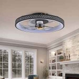 19″ LED Flush Mount Ceiling Fan