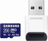 Samsung Pro Plus 256GB microSD Memory Card + Reader