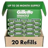 Gillette Mach3 Sensitive Razor Blade Refill 20-Pack