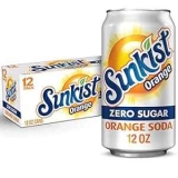 Sunkist Zero Sugar Orange Soda 12-oz. Can 12-Pack
