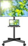Perlesmith Mobile Stand for 23″ to 60″ TVs