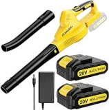 20V Handheld Cordless Leaf Blower w/ 2 Batteries