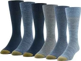 Gold Toe Men’s Cambridge Crew Socks 6-Pair Pack
