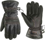 Wells Lamont Men’s Black HydraHyde Leather Winter Gloves with Insert (XL)