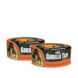 Gorilla Black Duct Tape 12-Yard Roll 2-Pack