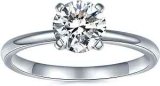 Moissanite Solitaire Engagement Ring