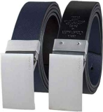 Calvin Klein Men’s Reversible Dress Belt w/ Plaque Buckle