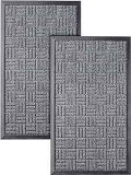 Homwe 29.5″ x 17″ Front Door Mat 2-Pack