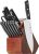 J.A. Henckels Dynamic 12-Piece Cutlery Set w/ Cherry Wood Block
