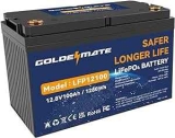 Golden Mate 12V 100Ah LiFePO4 Lithium Battery