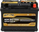 Weize Platinum AGM Battery BCI Group 48-12v 70ah H6 Size 48 Automotive Battery