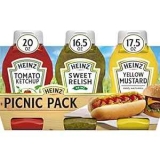 Heinz Tomato Ketchup, Relish, and Mustard Picnic Pack