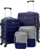Wrangler 4-Piece Luggage and Packing Cubes Set
