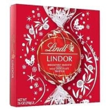 Lindt LINDOR Holiday Milk Chocolate Candy Gift Box