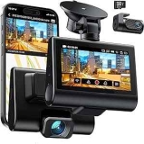 4K Front and Rear Dash Cam w/ 32GB SD Card