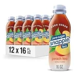 Snapple Zero Sugar Peach Tea 12-Pack