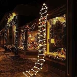 10-ft. LED Christmas Ladder Lights w/ Santa
