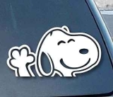 Snoopy 8″ Car Decal