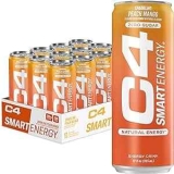C4 Peach Mango Nectar Smart Energy Drink 12-Pack