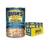 Bush’s Best Canned Great Northern Beans 15.8-oz. Can 12-Pack