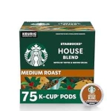 Starbucks House Blend Medium Roast 75-Count K-Cup Coffee Pods