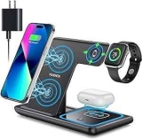 3-in-1 Wireless Charging Station for iPhone, Apple Watch, AirPods