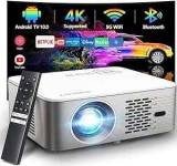 1080p 5G WiFi Projector w/ Android TV